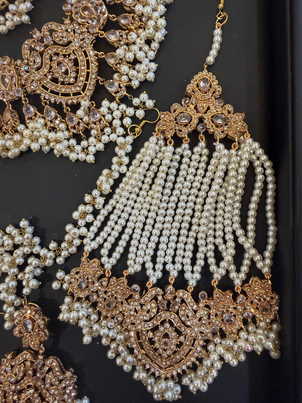 Pearl and Gold Bridal Set